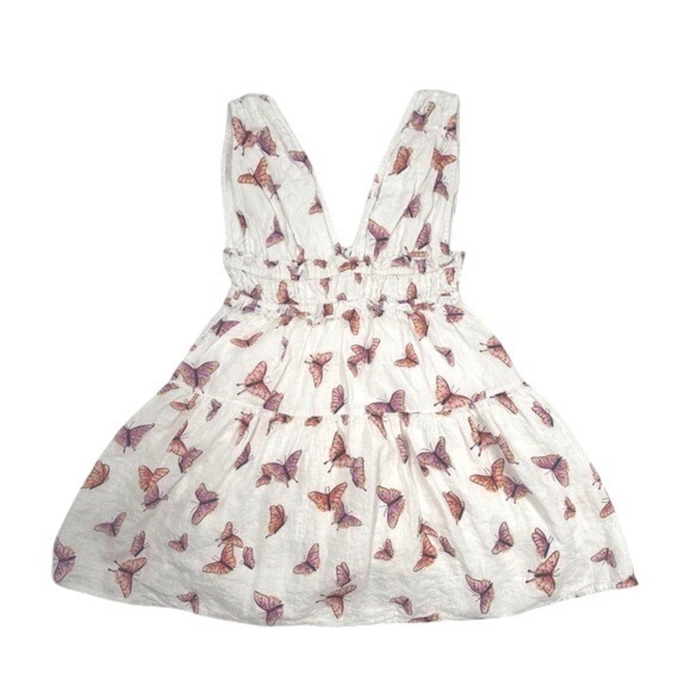 BANJANAN Victoria Women's Butterfly Print Sleeveless‎ Mini Dress size Medium
